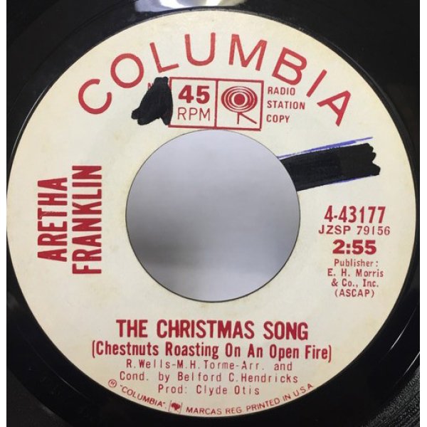 画像1: ARETHA FRANKLIN/THE CHRISMAS SONG シングルレコード