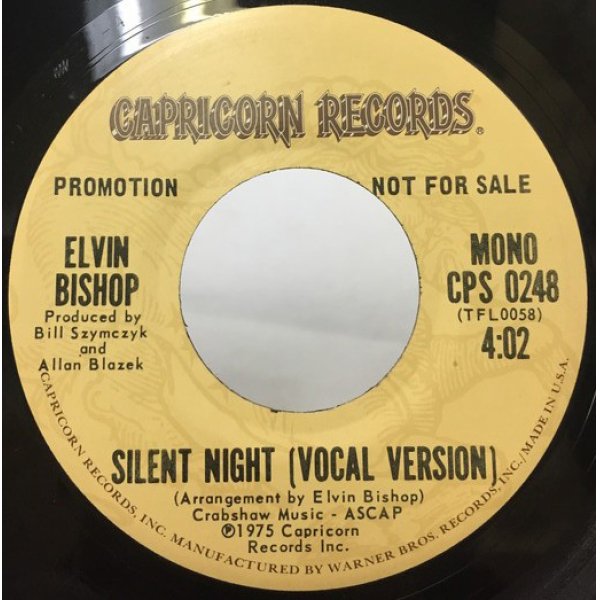 画像1: ELVIN BISHOP/SILENT NIGHT シングルレコード