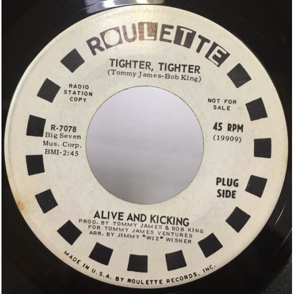 画像1: ALIVE AND KICKING/TIGHTER TIGHTER シングルレコード