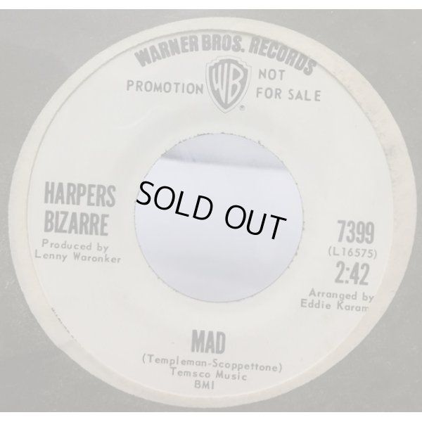 画像1: HARPERS BIZARRE/MAD シングルレコード