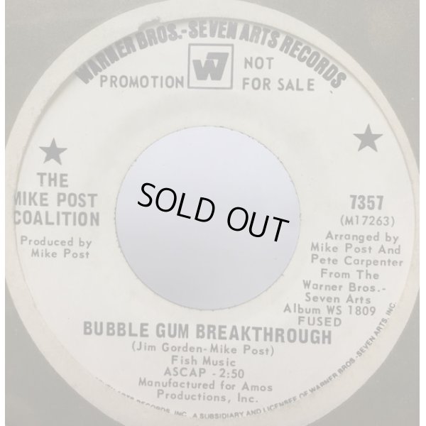 画像1: THE MIKE POST COALITION/BUBBLE GUM BREAKTHROUGH シングルレコード