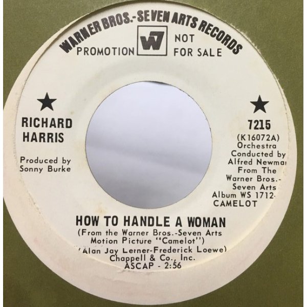 画像1: RICHARD HARRIS/HOW TO HANDLE A WOMAN シングルレコード