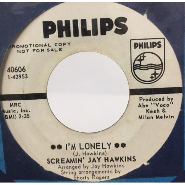 画像1: SCREAMIN JAY HAWKINS/IM LONELY シングルレコード