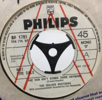 THE WALKER BROTHERS/THE SUN AINT GONNA SHINE ANYMORE シングルレコード