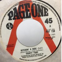 VANITY FARE/HITCHIN A RIDE シングルレコード