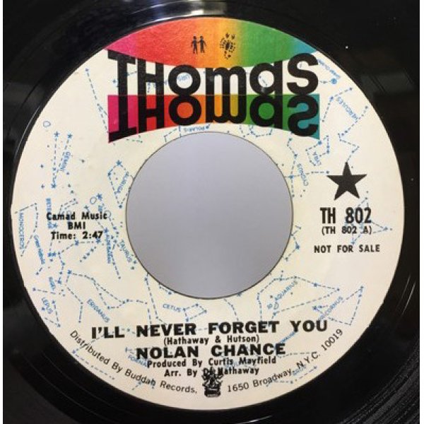 画像1: NOLAN CHANCE/ILL NEVER FORGET YOU シングルレコード