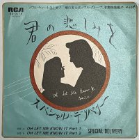 スペシャルデリバリー 君の悲しみを OH LET ME KNOW IT シングルレコード