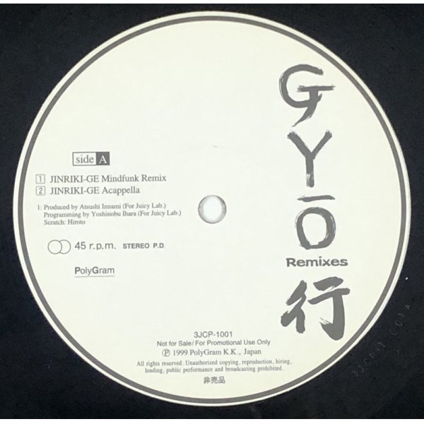 画像3: GYO 行 REMIXES 12インチレコード