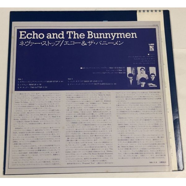 画像2: エコー&ザ・バニーメン ネヴァーストップ 12インチレコード