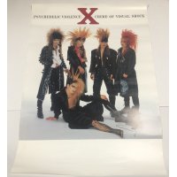 X JAPAN エックスジャパン PSYCHEDELIC VIOLENCE CRIME OF VISUAL SHOCK ポスター 約51×71cm