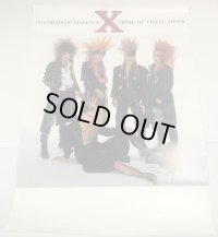 X JAPAN エックスジャパン PSYCHEDELIC VIOLENCE CRIME OF VISUAL SHOCK ポスター 約51×71cm