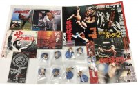 プロレス 空手 格闘技関係 ミニフィギュア シングルレコード CD チラシ パンフレット セット