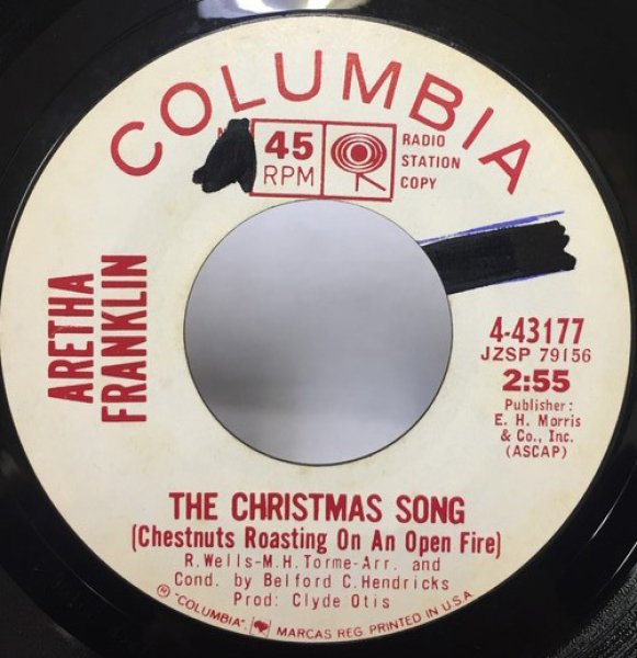 画像1: ARETHA FRANKLIN/THE CHRISMAS SONG シングルレコード (1)