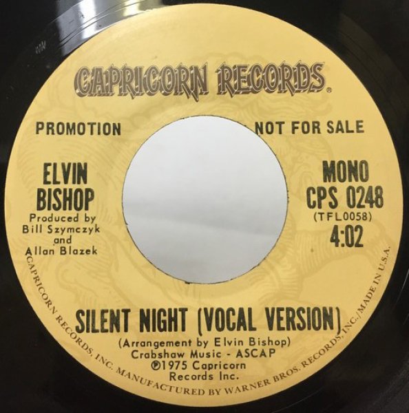 画像1: ELVIN BISHOP/SILENT NIGHT シングルレコード (1)