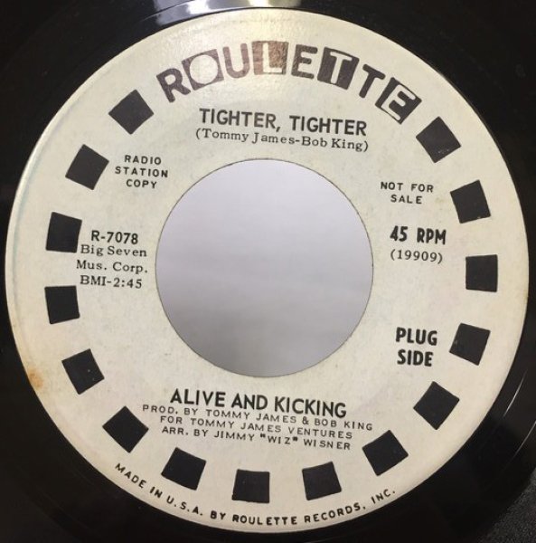 画像1: ALIVE AND KICKING/TIGHTER TIGHTER シングルレコード (1)