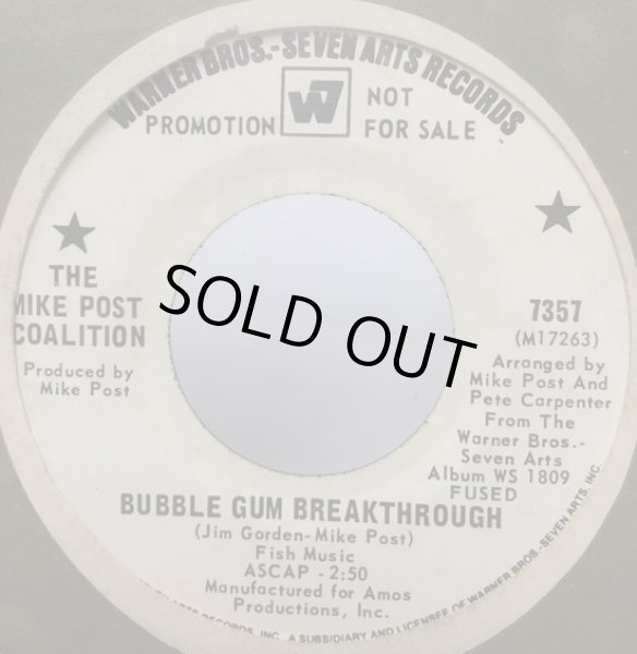 画像1: THE MIKE POST COALITION/BUBBLE GUM BREAKTHROUGH シングルレコード (1)