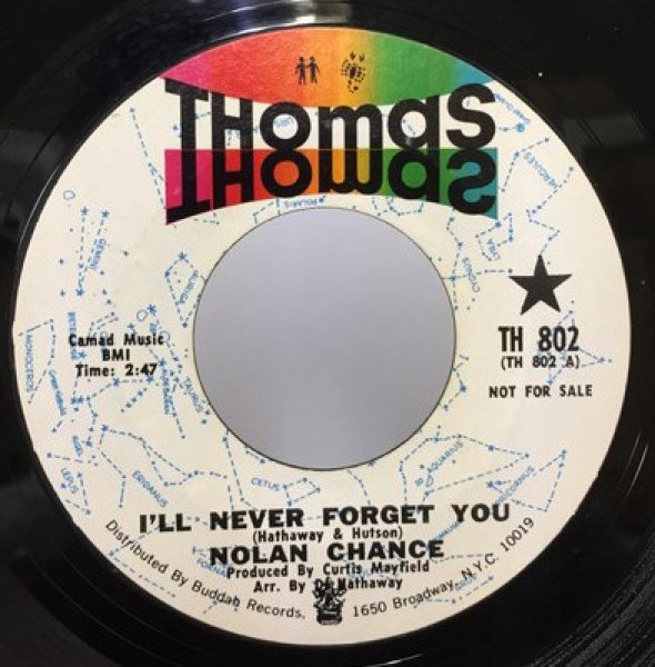 画像1: NOLAN CHANCE/ILL NEVER FORGET YOU シングルレコード (1)