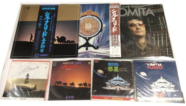 画像1: 冨田勲 喜多郎 シングル LP レコード セット (1)