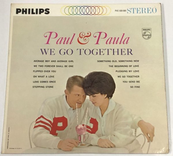 画像1: PAUL&PAULA ポールとポーラ WE GO TOGETHER LPレコード (1)