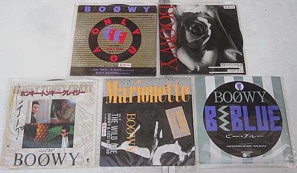 BOOWY ボウイ 5枚セット シングルレコード - えるえるレコード