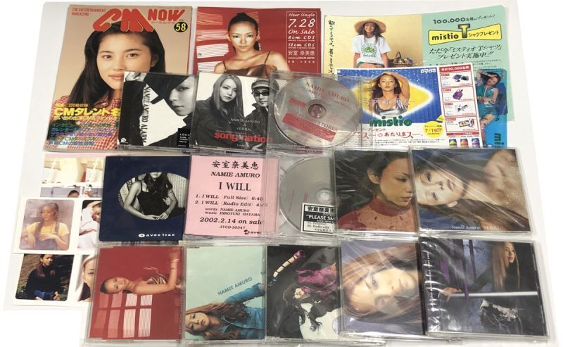 安室奈美恵 CD チラシ 切り抜き シール 他 セット - えるえるレコード