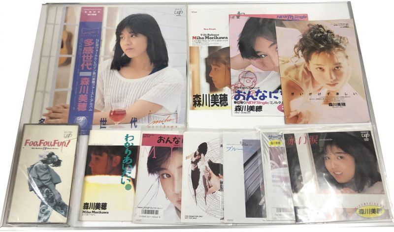 森川美穂 レコード チラシ ビデオ セット - えるえるレコード