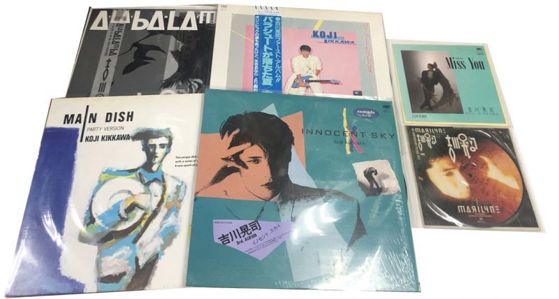 吉川晃司 シングル LP レコード セット（ピクチャー盤含む） えるえるレコード