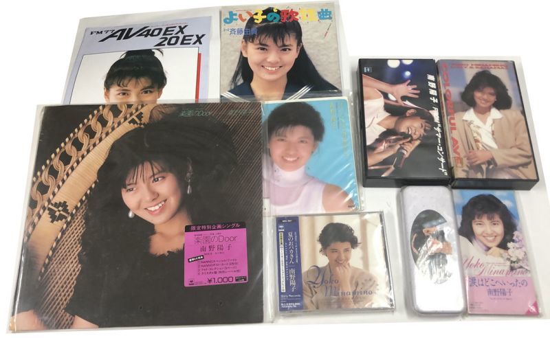 南野陽子 レコード CD ビデオ 関係雑誌 カタログ ペンケース セット 