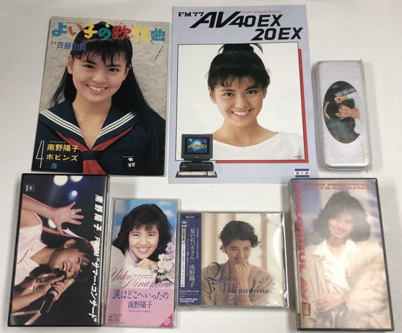 南野陽子 レコード CD ビデオ 関係雑誌 カタログ ペンケース セット 
