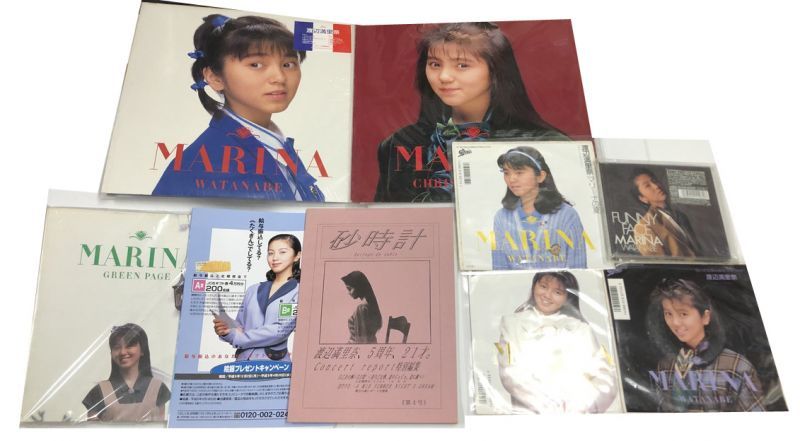渡辺満里奈 レコード CD 写真集 チラシ 他 セット - えるえるレコード